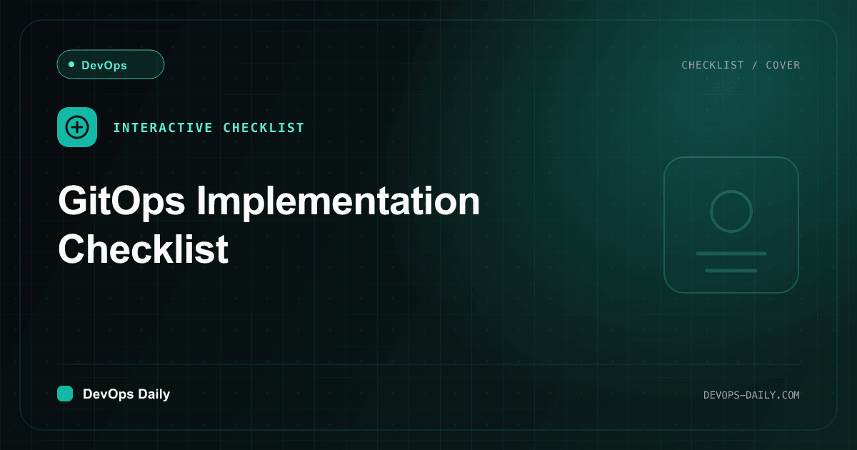 GitOps Implementation Checklist