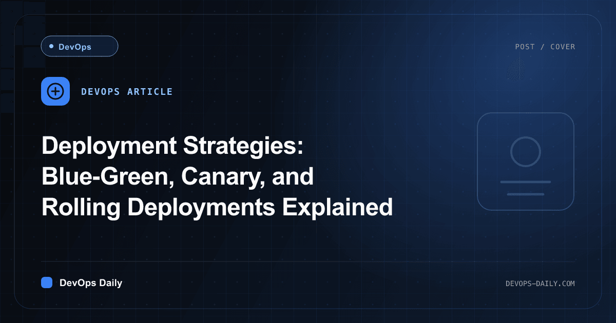 Deployment Strategies: Blue-Green, Canary, and Rolling Deployments Explained