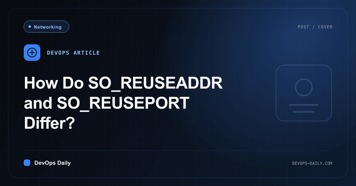 How Do SO_REUSEADDR and SO_REUSEPORT Differ?